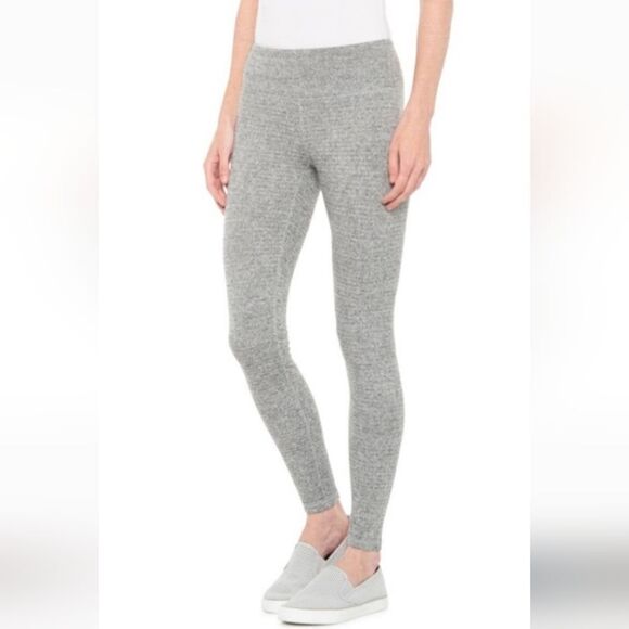 🤸‍♀️3 for 12🤸‍♂️ Kyodan Grey Striped Leggings Large - Picture 1 of 6